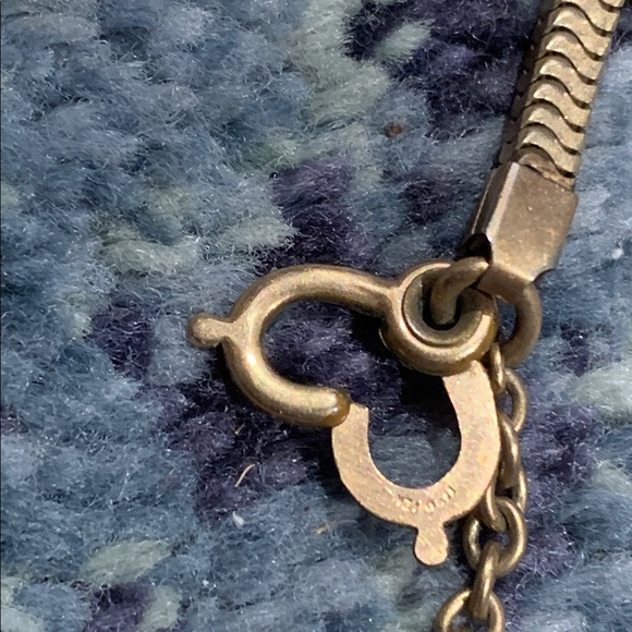 Vintage 12k Gold 19” snake Chain Fob for a Pocket Watch w two clasps - Picture 6 of 9